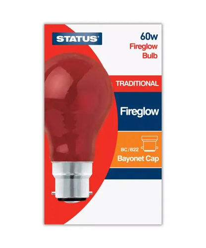 Status 60w Fire Glow Bulb B22 Status 60w Fire Glow Bulb B22